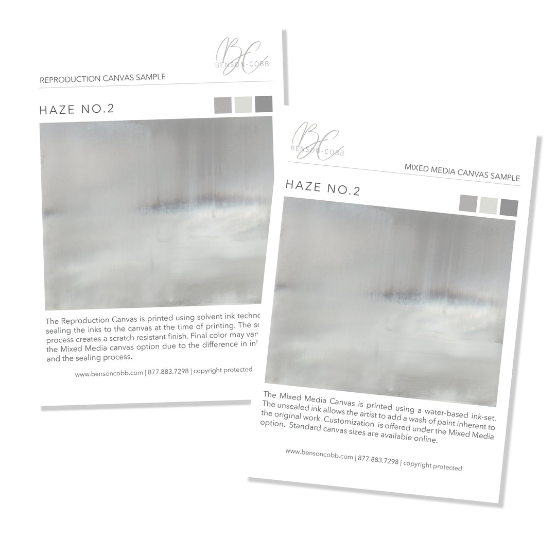 Haze No. 2 Canvas Samples
