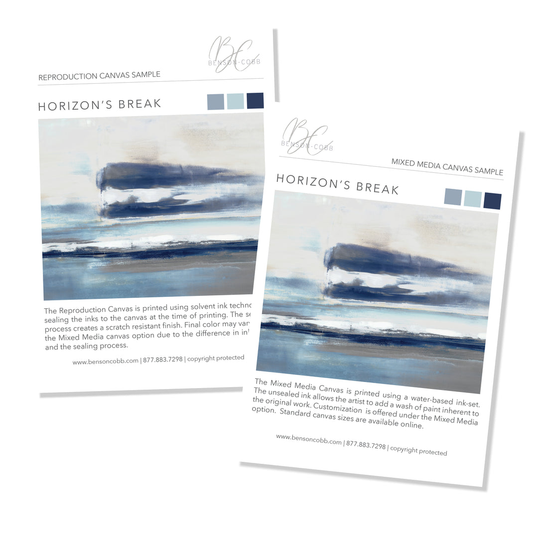 Horizon's Break Canvas Samples