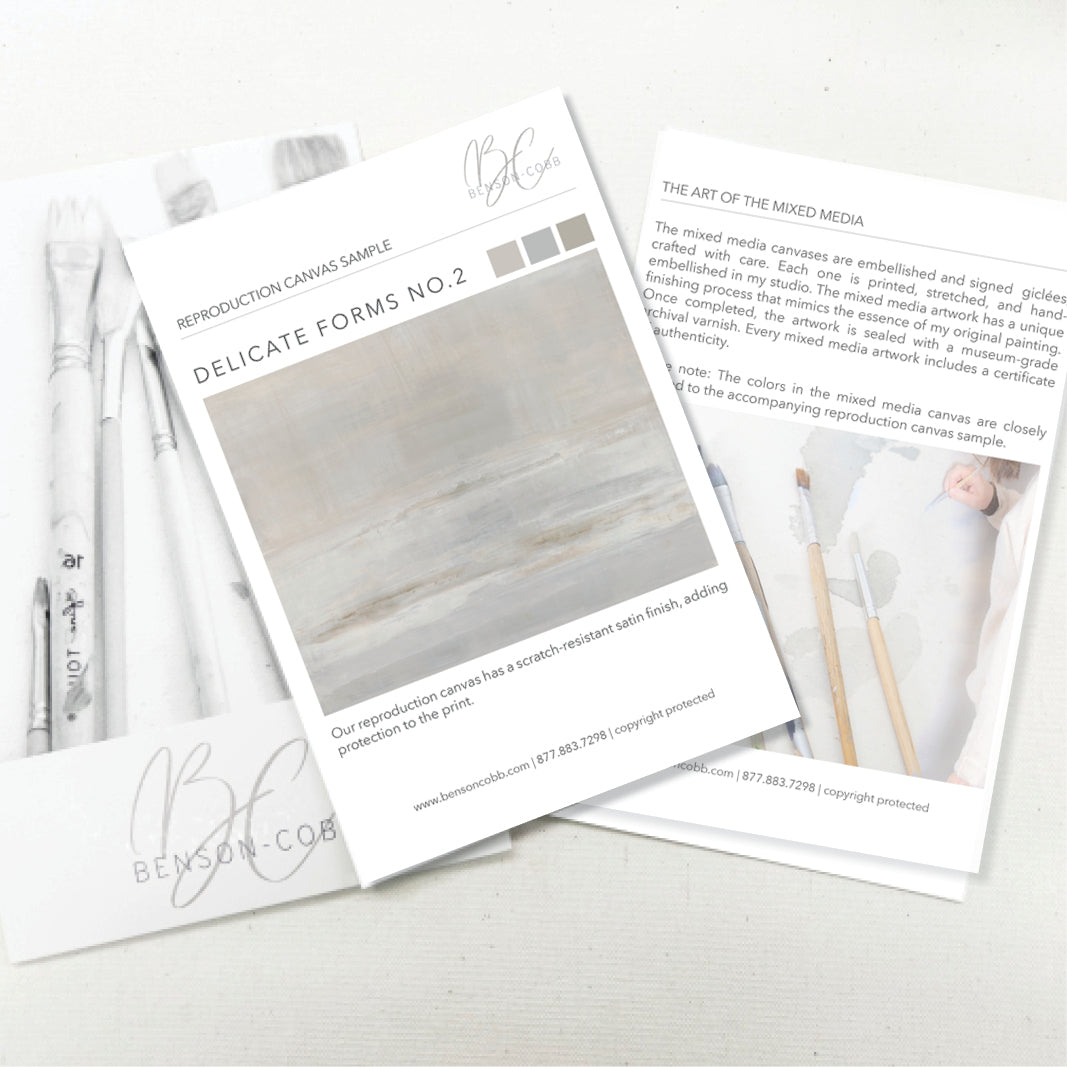 Delicate Forms No.2 Canvas Sample