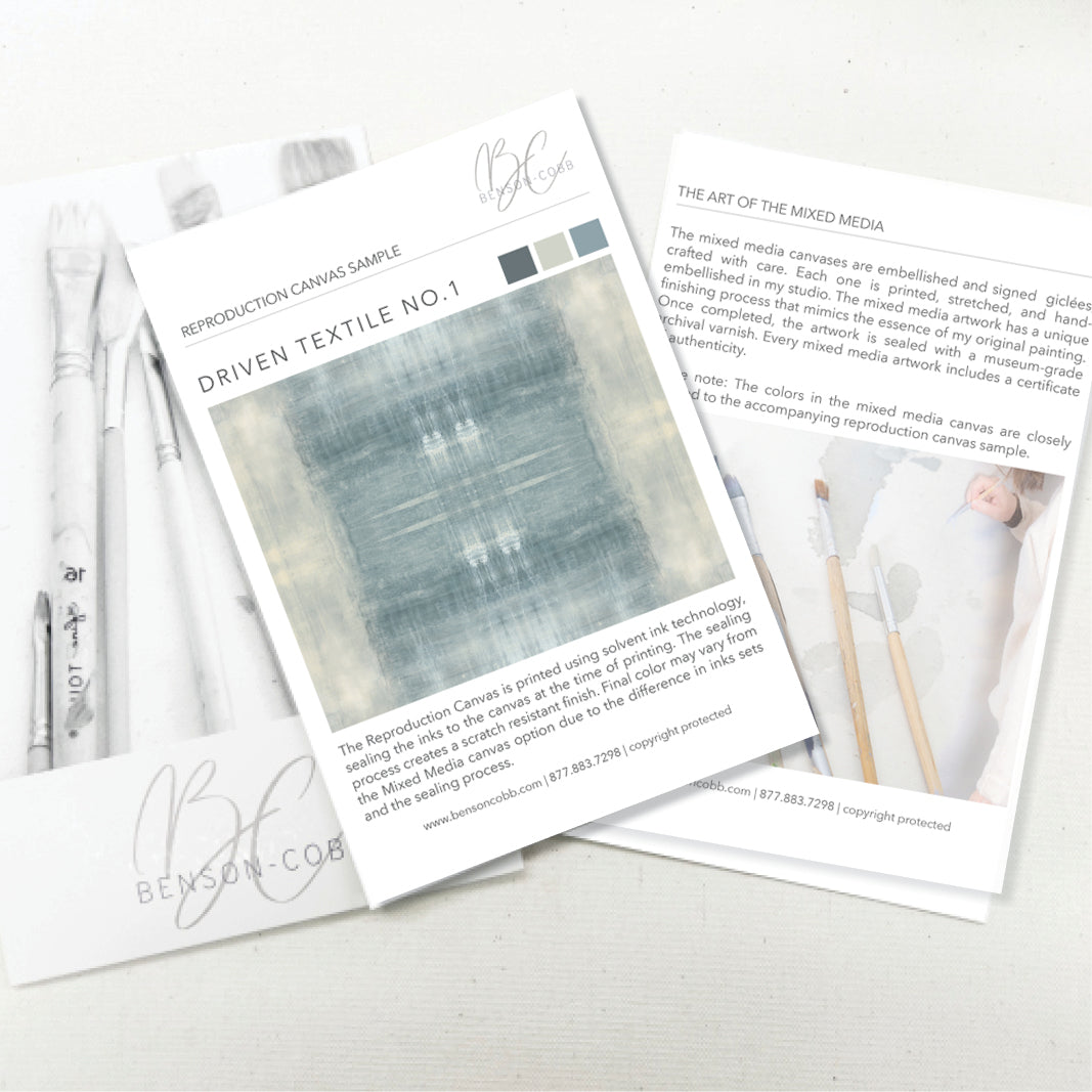 Driven Textile No.1 Canvas Sample