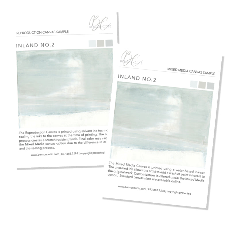 Inland No.2 Canvas Samples