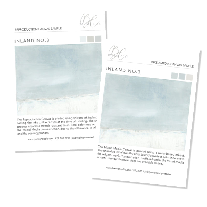 Inland No.3 Canvas Samples