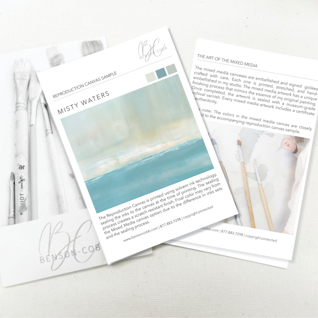 Misty Waters Canvas Sample