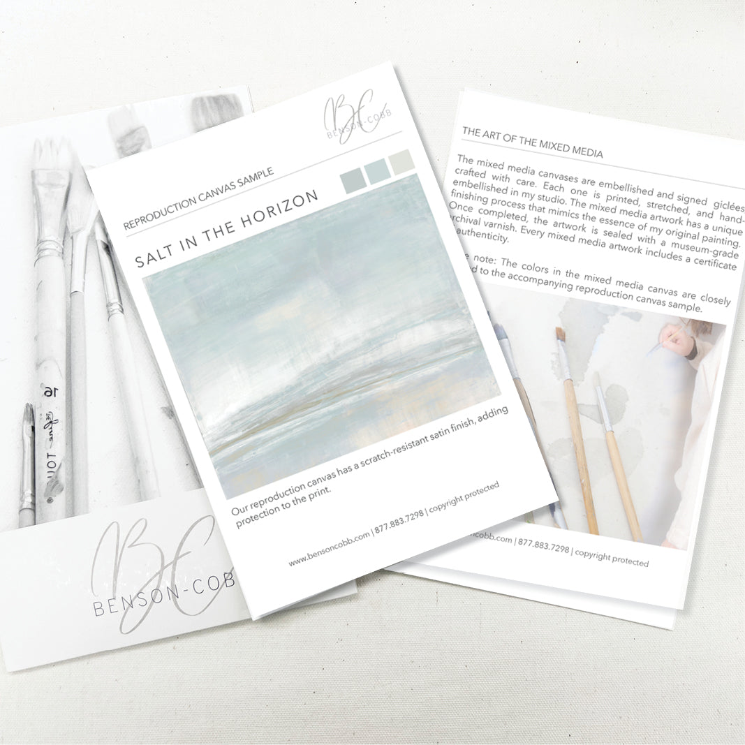 Salt in the Horizon Canvas Sample