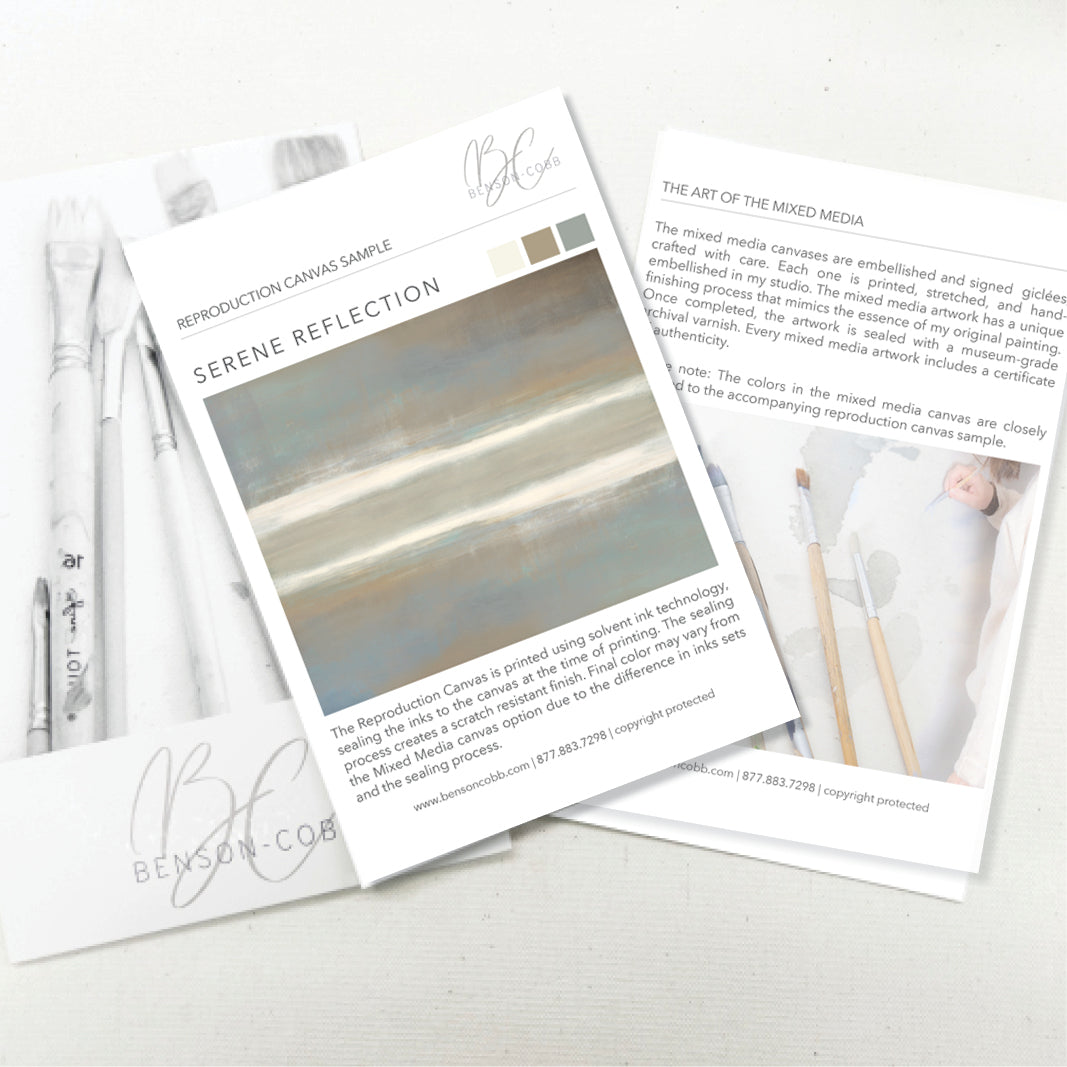 Serene Reflection Canvas Sample