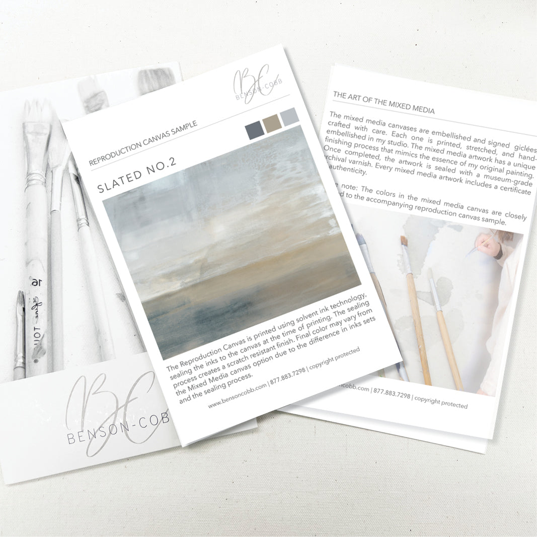 Slated No.2 Canvas Sample