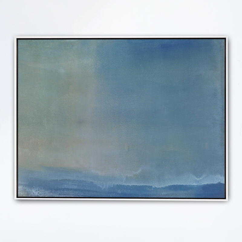 Blue Wash Canvas White Frame