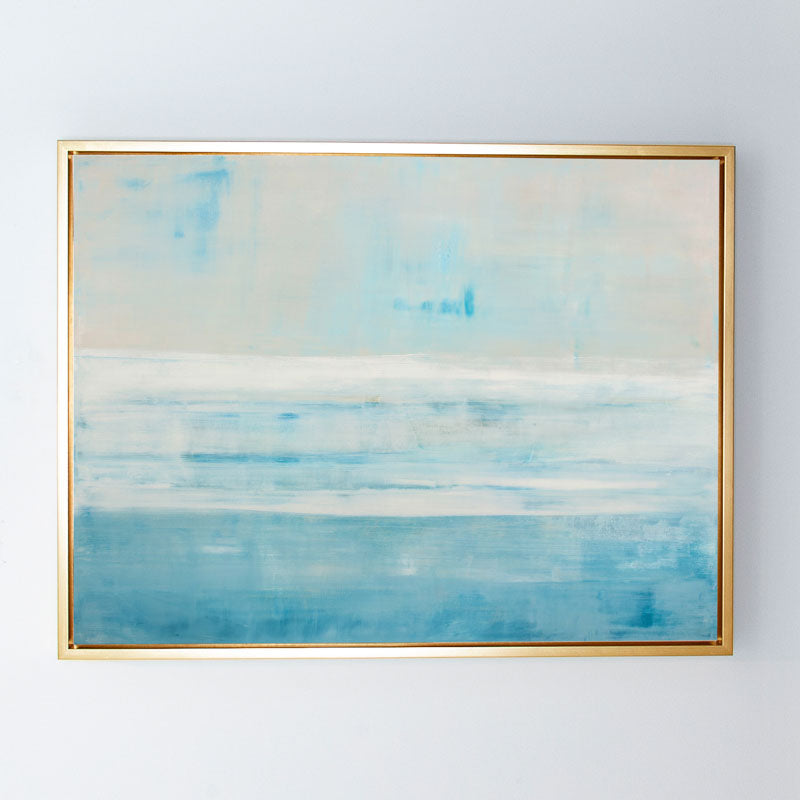 Ocean's Horizon Canvas Gilt Frame