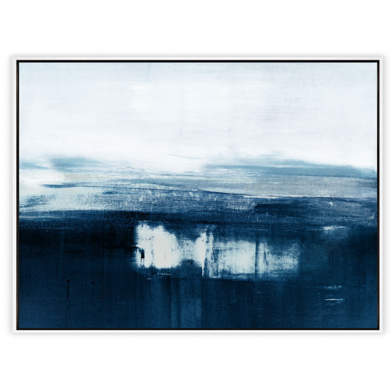 Coastal No.2 Canvas White Frame