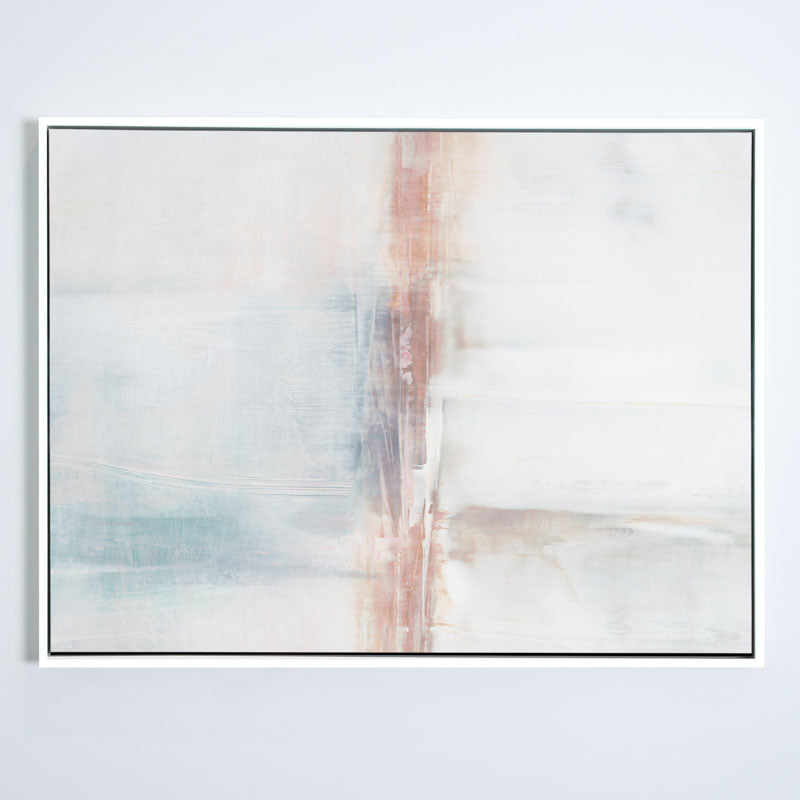 By Persuasion in Blush No.2 Canvas White Frame