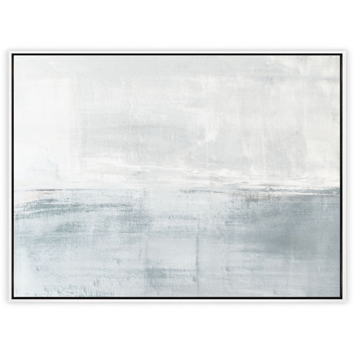 Between The Lines Canvas White Frame