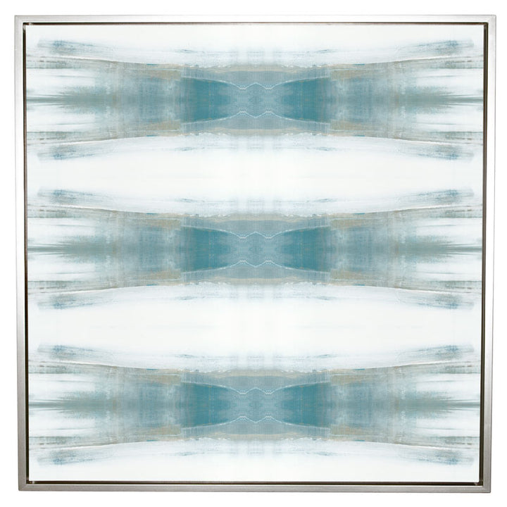 Beneath Textile No.1 Canvas Sterling Frame