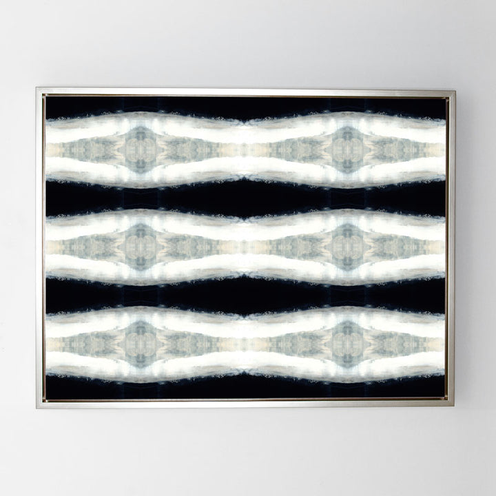 Driven Textile No.2 Canvas Sterling Frame