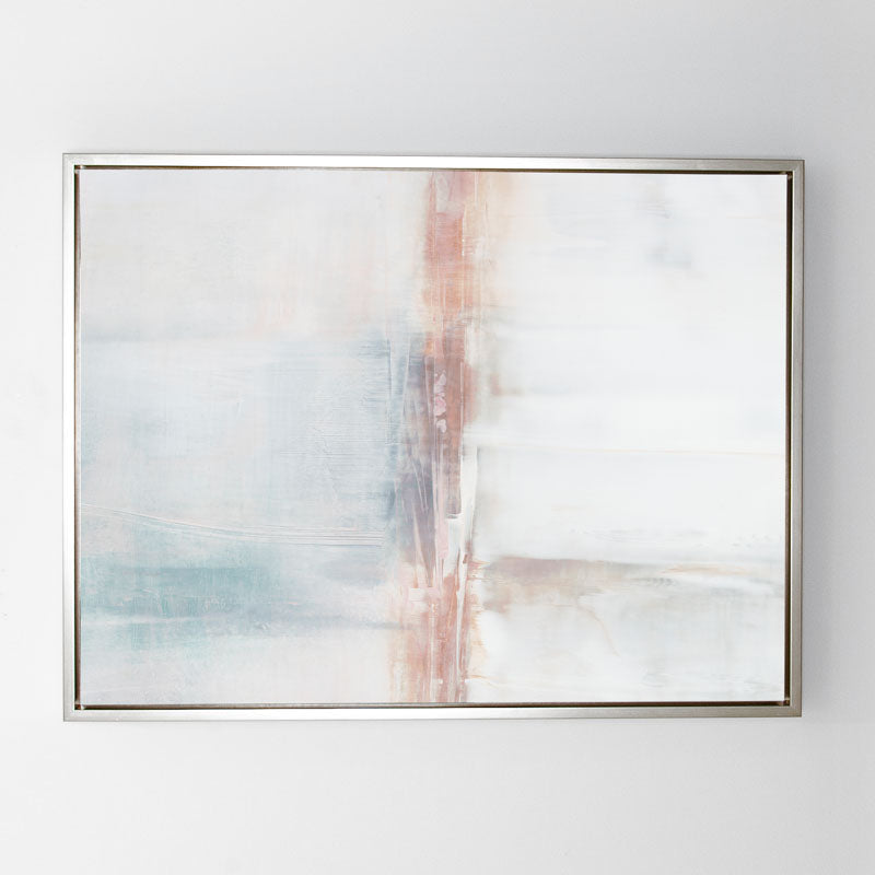 By Persuasion in Blush No.2 Canvas Sterling Frame