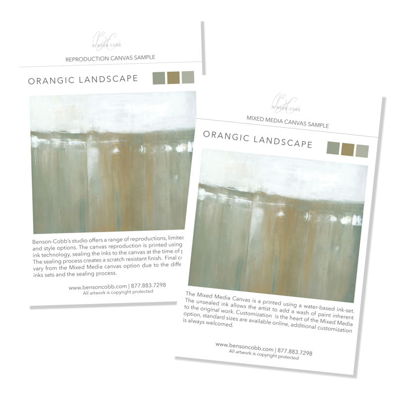 Organic Landscape Canvas Samples