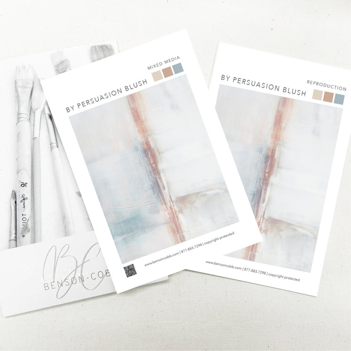 By Persuasion No.2 in Blush Canvas Sample