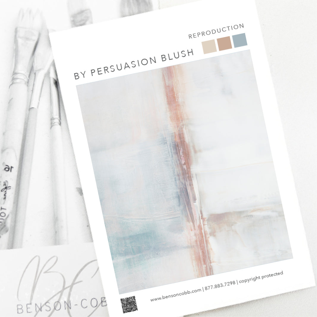 By Persuasion No.2 in Blush Canvas Sample