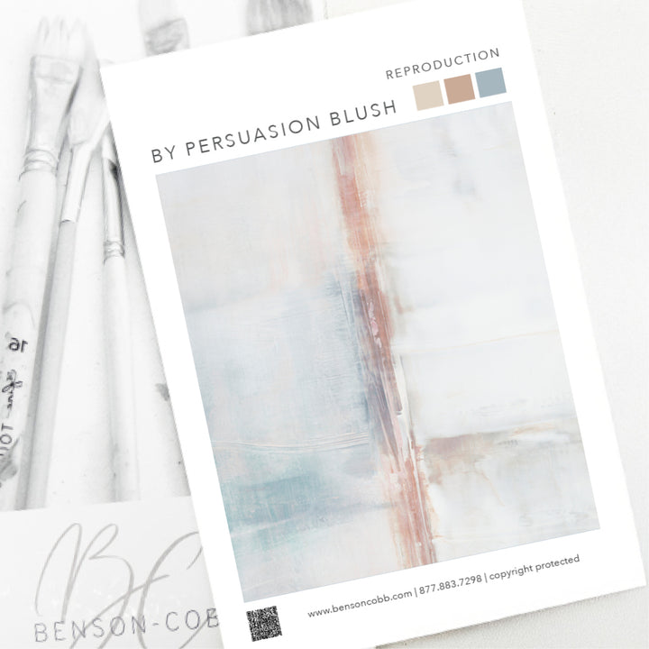 By Persuasion No.2 in Blush Canvas Sample
