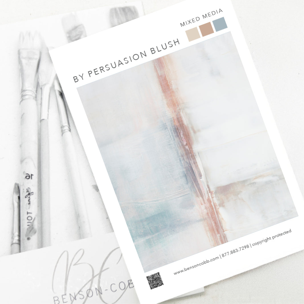By Persuasion No.2 in Blush Canvas Sample