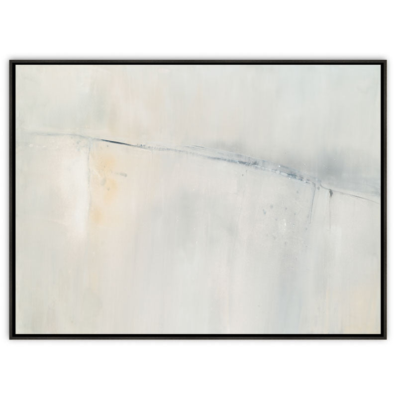 Shallow in Gray Canvas Ebony Frame