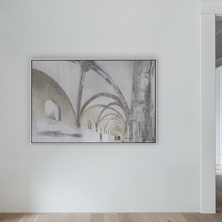 Perspectives in Stone 60x40"  | White Frame