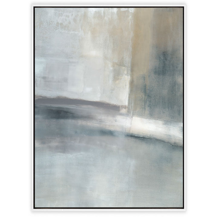 Slated Canvas White Frame