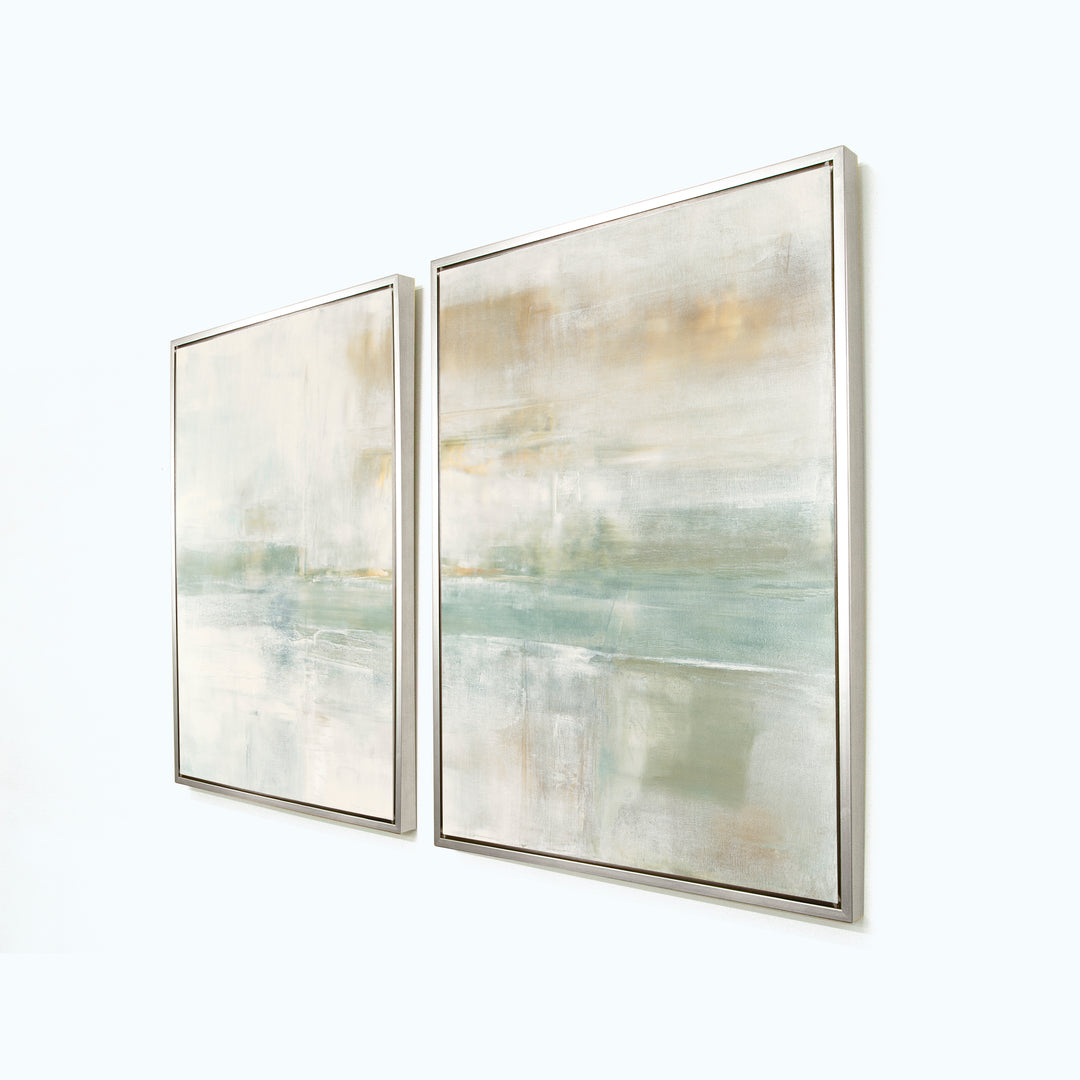 Tahoe Reproduction Canvas Diptych 30"W x 40"H | Sterling Frame