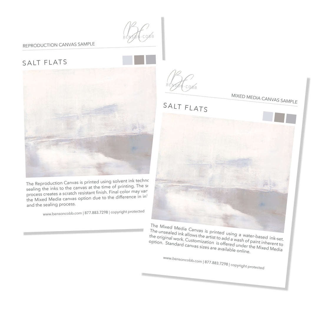 Salt Flats Canvas Samples