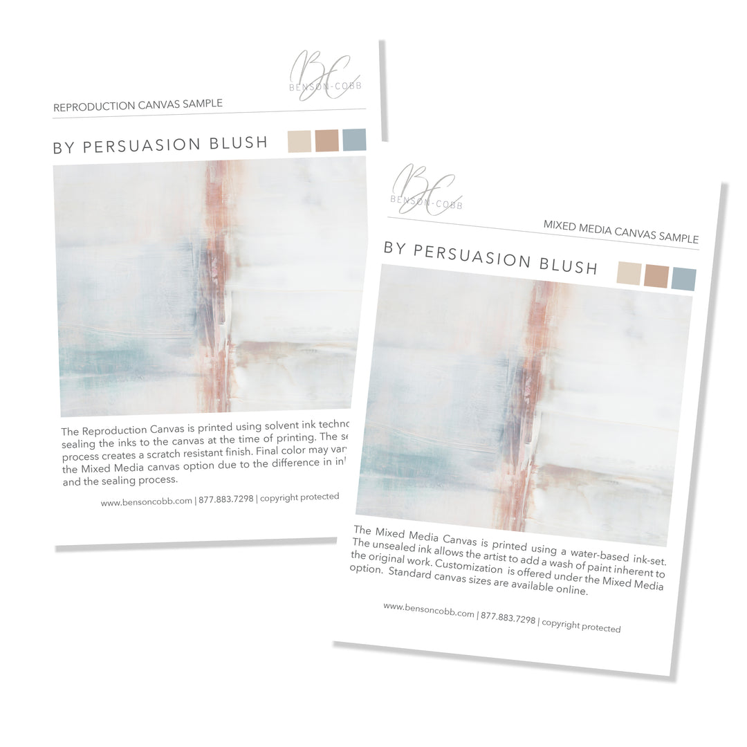 By Persuasion in Blush No.2 Canvas Samples