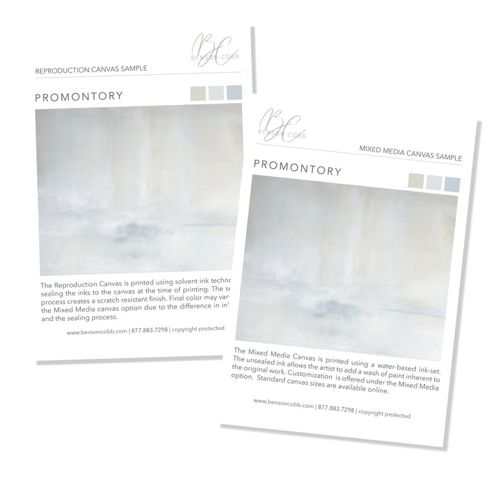 Promontory Canvas Samples