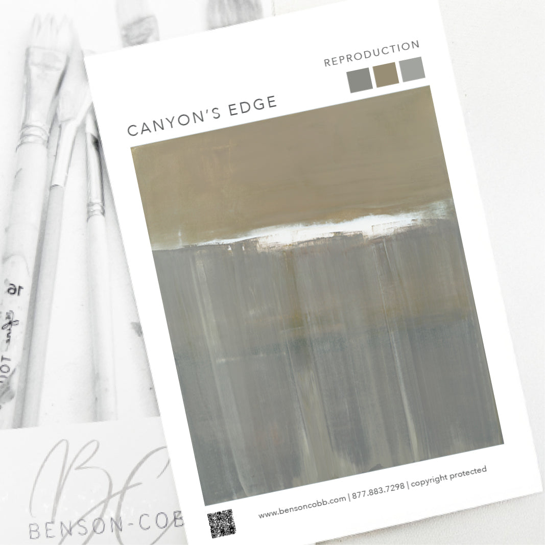 Canyon's Edge Canvas Sample