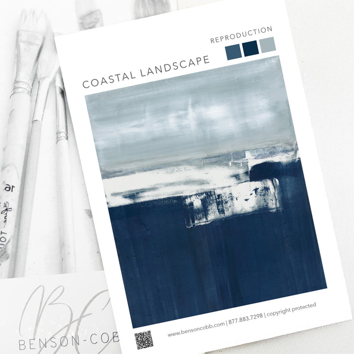 Coastal Landscape Canvas Sample