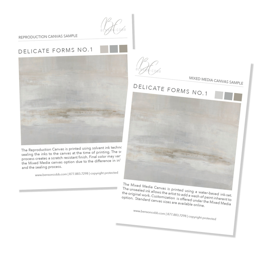 Delicate Forms No.1 Canvas Samples