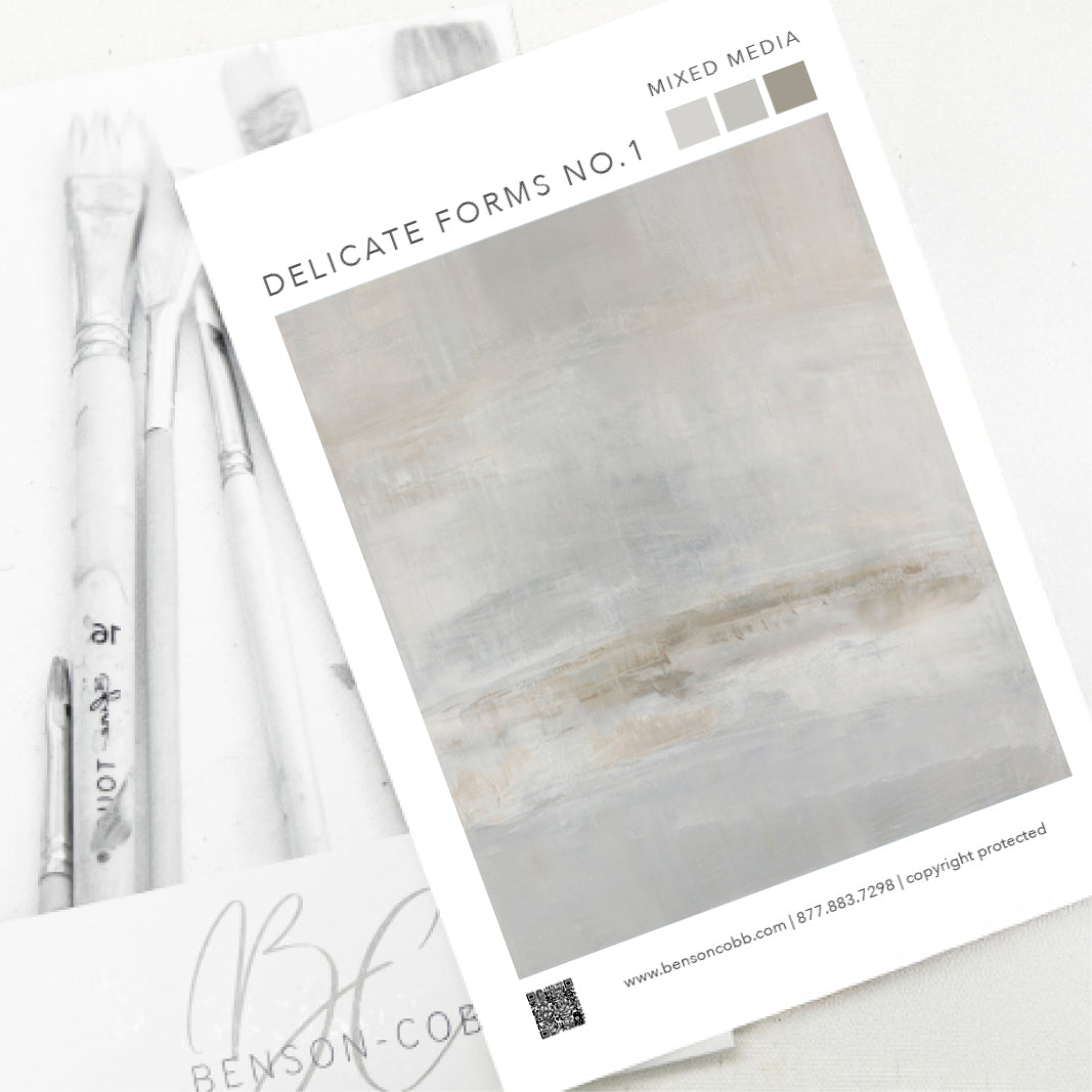 Delicate Forms No.1 Canvas Sample