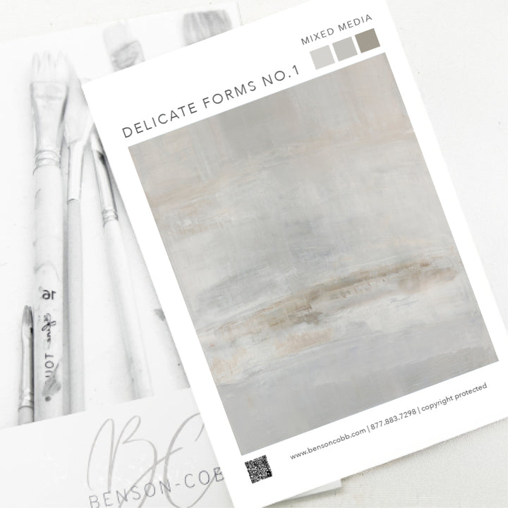 Delicate Forms No.1 Canvas Sample