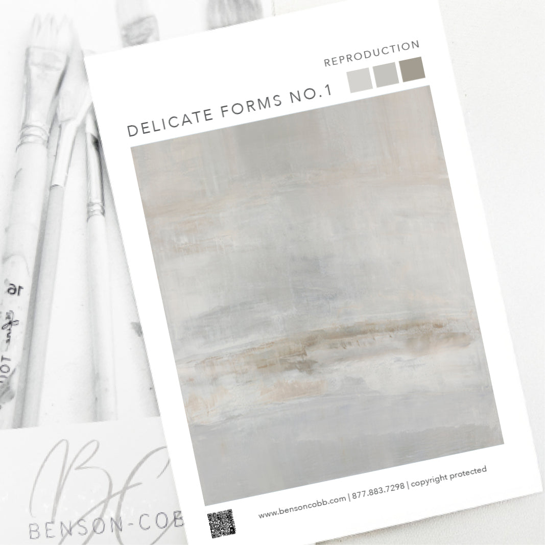 Delicate Forms No.1 Canvas Sample