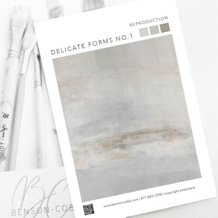 Delicate Forms No.1 Canvas Sample