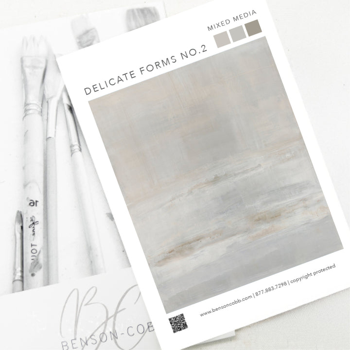 Delicate Forms No.2 Canvas Sample