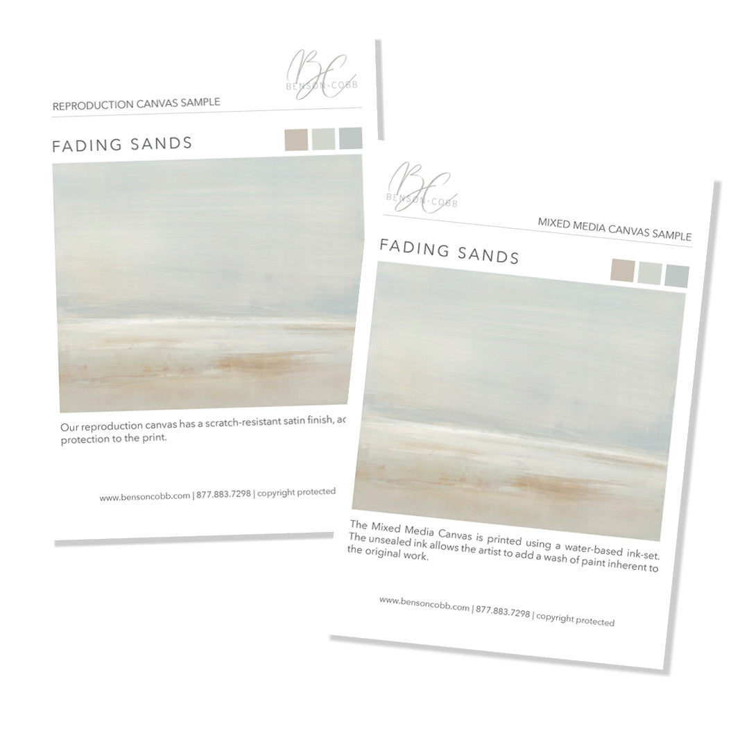 Fading Sands Canvas Samples