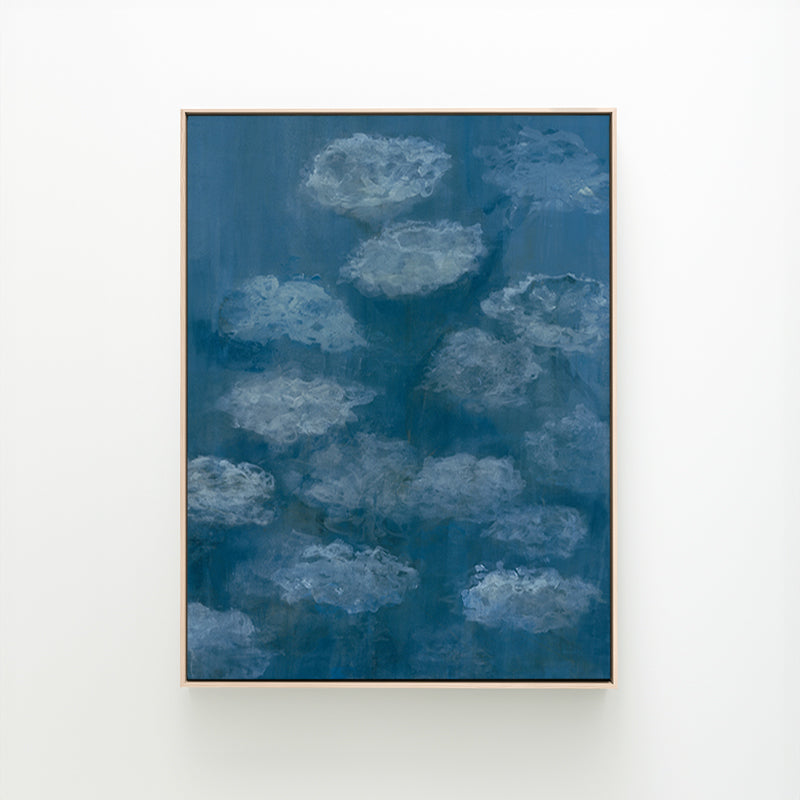 Fiori in Blue-Canvas Options