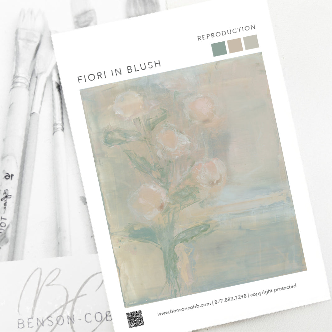 Fiori in Blush Canvas Sample