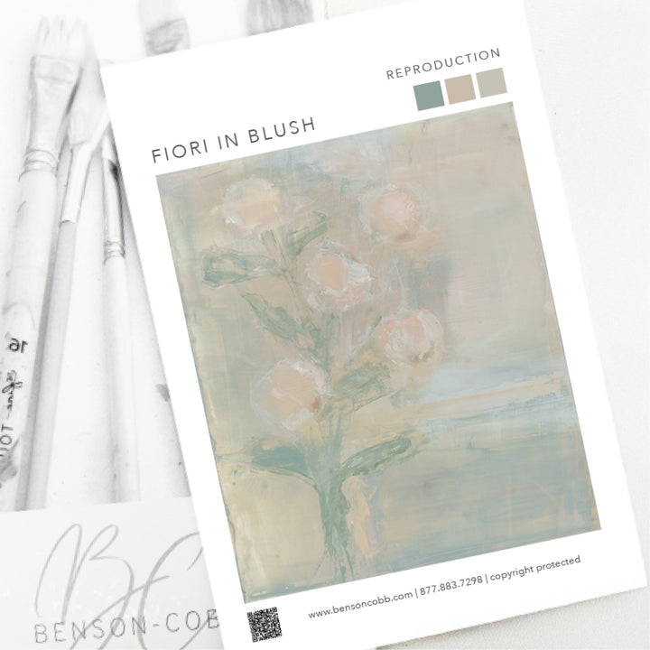Fiori in Blush Canvas Sample