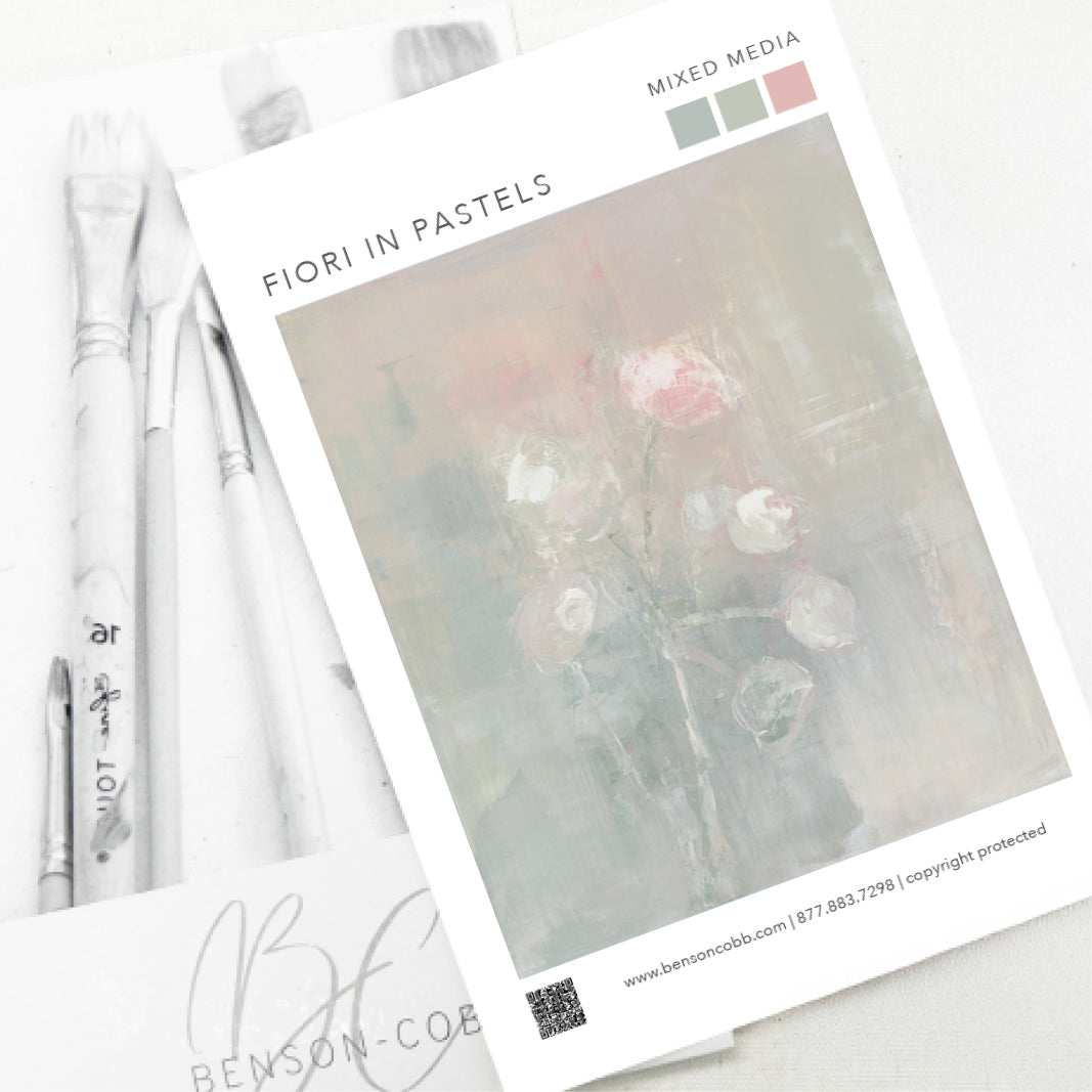 Fiori in Pastels Canvas Sample