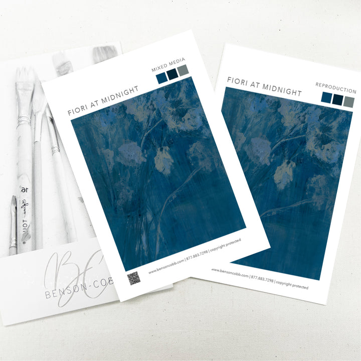 Fiori at Midnight Canvas Sample