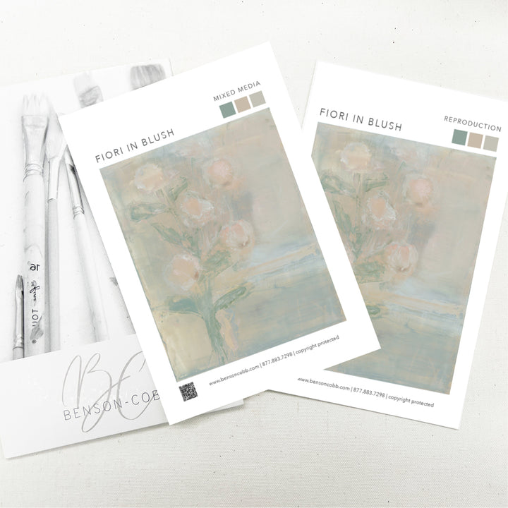 Fiori in Blush Canvas Sample