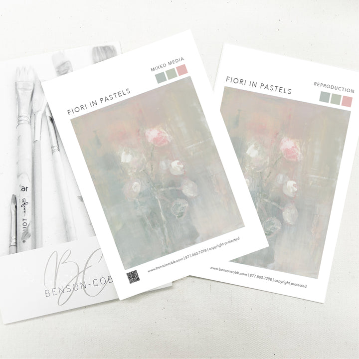 Fiori in Pastels Canvas Sample
