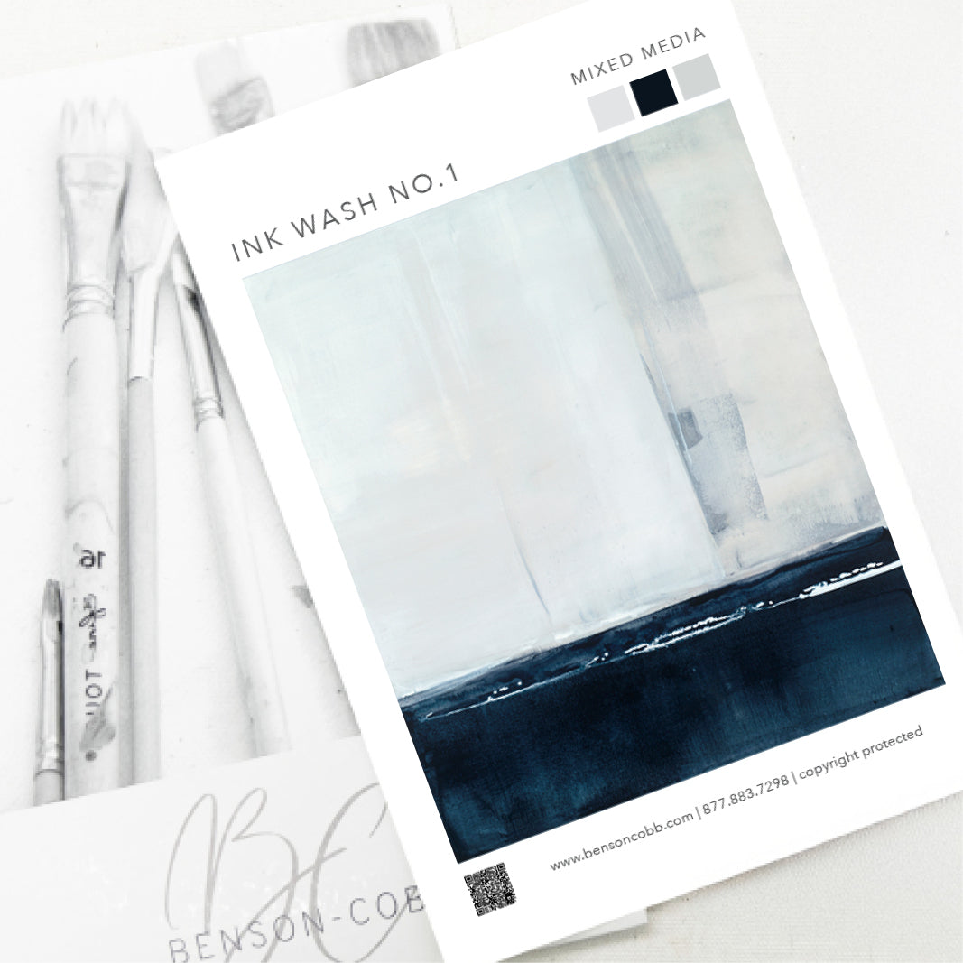 Ink Wash No.1 Canvas Sample