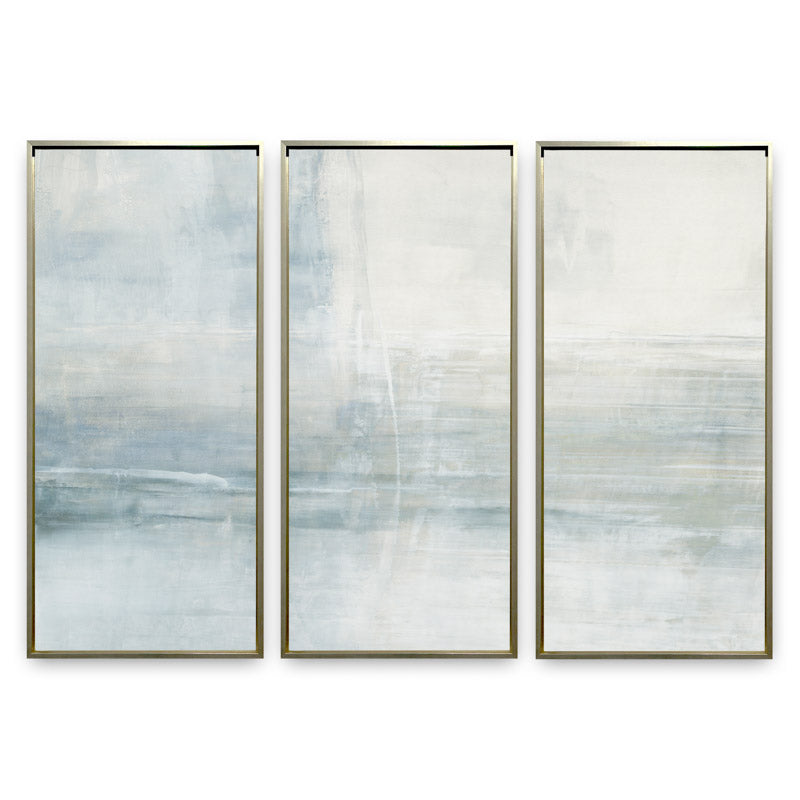 Intuition 20x45" Triptych | Champagne Gold Frame