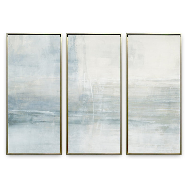 Intuition 20x45" Triptych | Champagne Gold Frame