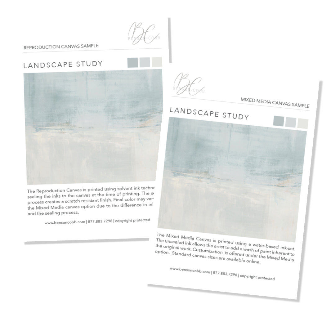 Landscape Study Canvas Samples